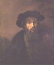 Bebaarde Man met Een Baret 1655