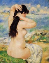 Nude Festsetzung ihr Haar 1885