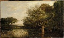 The Pond With A Herons 1857