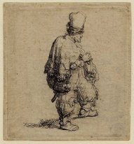 The Barrel Organ Player Polander Standing With Arms Folded 1631