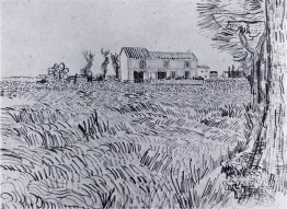 Farmhouse In A Wheat Field 1888