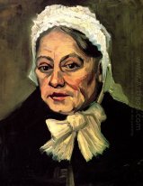 Testa Di Una Vecchia Donna Con White Cap Il Ostetrica 1885