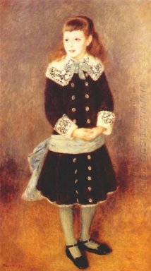 Marta Berard chica que llevaba un cinturón azul 1879