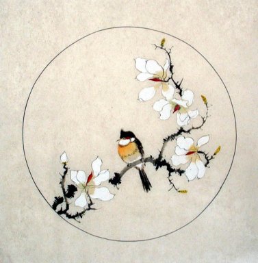 Vogels&Bloemen - Chinees schilderij