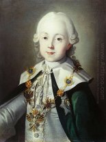 Portrait de Paul de Russie habillé comme Chevalier de l'Ordre du