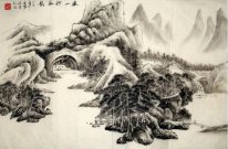 Moutains and river - Chinese Painting