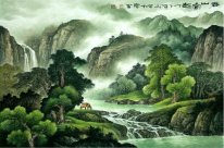 Landscape with trees - Chinese Painting