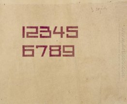 Design For The Numbers 1 Through 9 1927