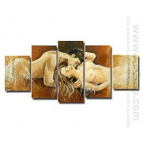 Hand-painted People Oil Painting - Set of 5