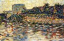 Courbevoie Paesaggio con torretta 1884