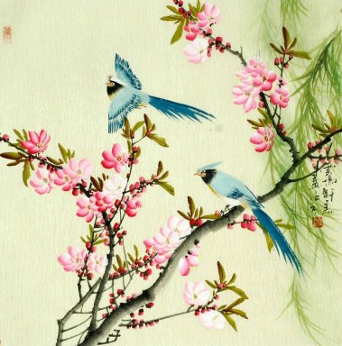 Birds & Flowers - Chinesische Malerei