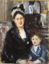 Mme Boursier och henne dotter 1873