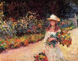 Young Girl In The Garden At Giverny