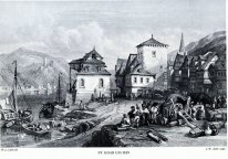 St. Goar hum 1835, gravura por J.W. Archer após Leitch