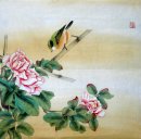 Pájaros y flores - Pintura china