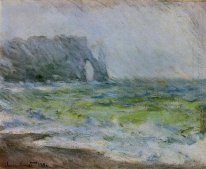 The Manneport Etretat In The Rain 1886