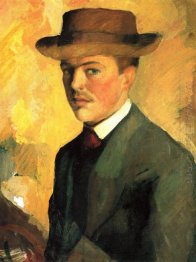 self portrait with hat