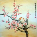 Vogels-Pruim - Chinees schilderij
