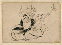 Seated Woman With Shamisen