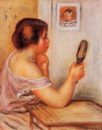 Gabrielle Holding A Mirror With A Portrait Of Coco 1905