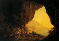 Une grotte dans le royaume de Naples avec bandits 1778