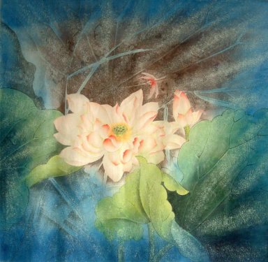 Lotus - peinture chinoise