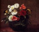 Flores en un pote de arcilla 1883