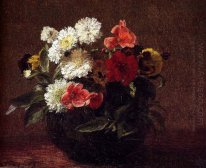 Fleurs dans un pot d'argile 1883