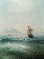 Il golfo di Napoli Vista del Vesuvio 1879