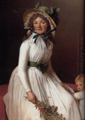 Madame Pierre Seriziat Nee Emilie Pecoul Dengan Her Son Emile 17