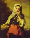 Een Meisje met Fruit 1660