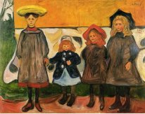 Vier Mädchen im Arsgardstrand 1903
