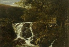 Landscape with a Waterfall near Norwich, Norfolk