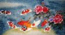 Fish & Peony - Pintura Chinesa