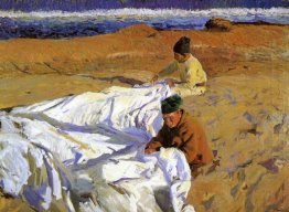 Mending The Sail 1904