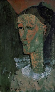 Pierrot självporträtt som Pierrot 1915