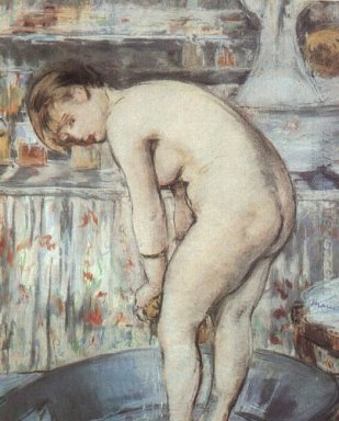 Vrouw in een bad