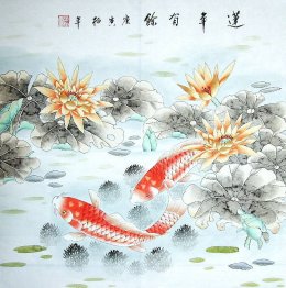 Fish&Lotus - Chinese Painting