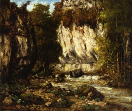 River And Cliff 1865