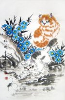 Cat - Pittura cinese