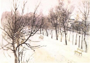 Zubovsky Boulevard i vinter