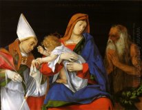 Madonna med en biskop och St Onuphrius 1508