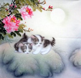 Kat - Chinees Schilderij Kat - Chinees Schilderij