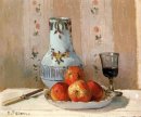 Stilleven met appeltjes en pitcher 1872