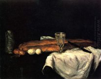 Natura morta con pane e uova 1865