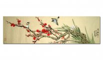 Plum & Birds - Peinture chinoise