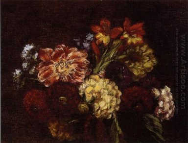 Flowers dahlias et glaïeuls 1879