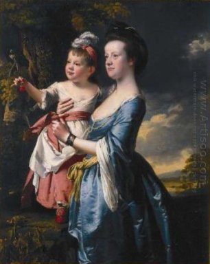 Portrait de Sarah Carver et sa fille Sarah