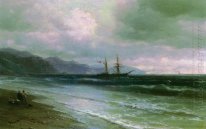 Paisaje con un Schooner 1880