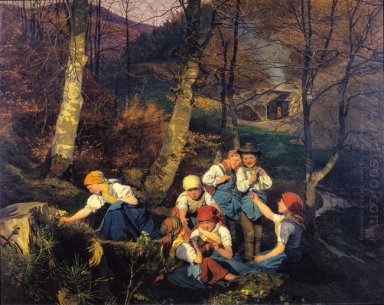 Le viole raccoglitori (all\'inizio della primavera nel Wienerwald